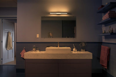 Adore Bathroom Wall Lamp Chrome White Ambiance