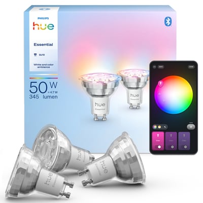Essential GU10 – Smart Spot Light – 345 lm – 4.7 W – Pack of 3