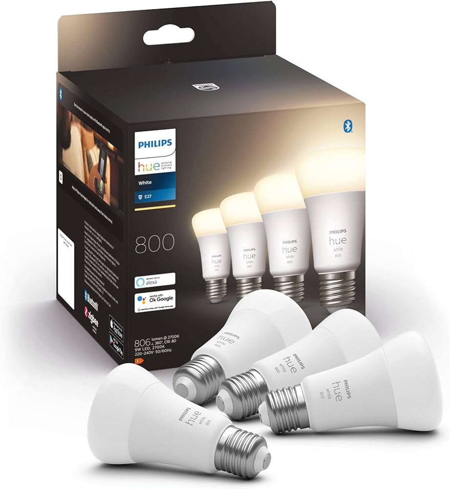 E27 A60 9W Dimable White x4 pack