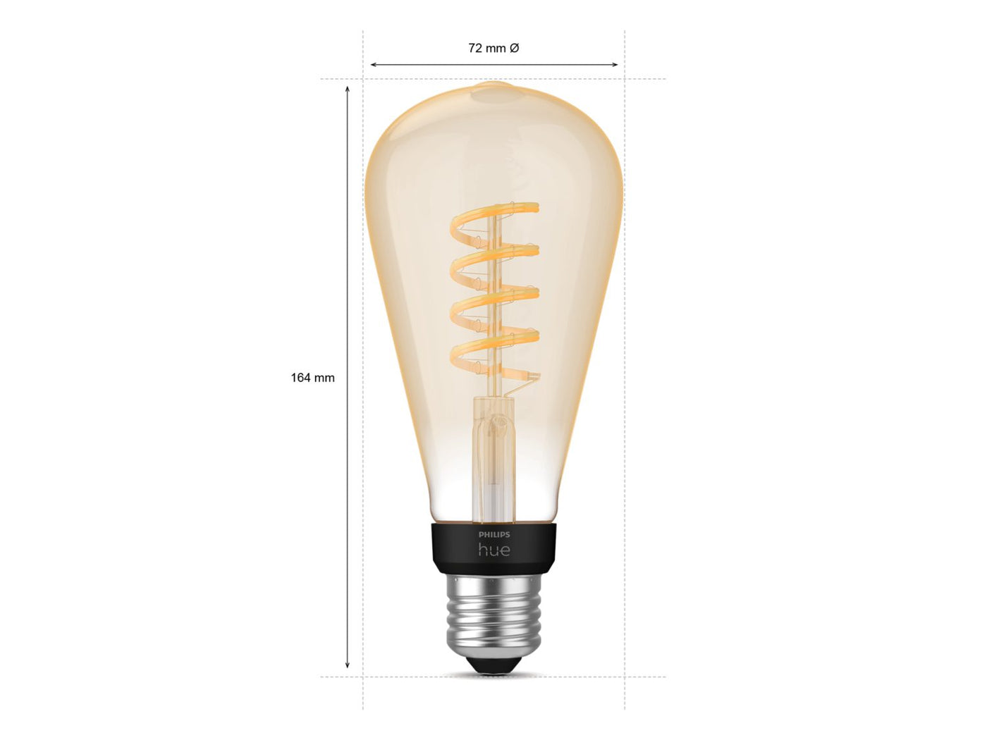 E27 White Ambiance Filament ST72 7W