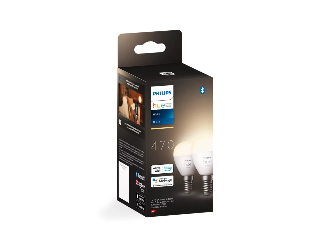 Hue Lustre – E14 smart bulb – (2-pack)