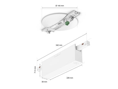 Hue Perifo ceiling 100 W 2-point power supply unit - White