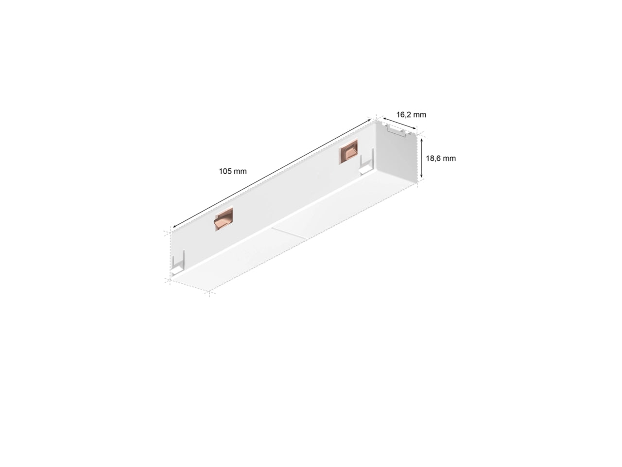 Hue Perifo straight connector - White