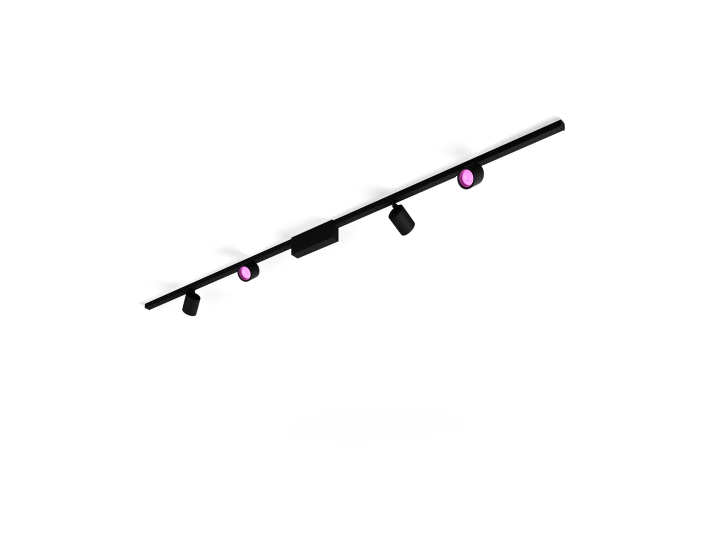 Hue Perifo straight ceiling base kit Black