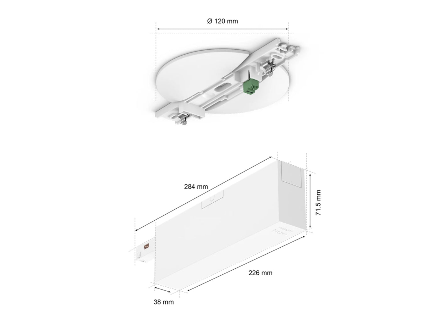 Hue Perifo ceiling 100 W 1-point power supply unit - White