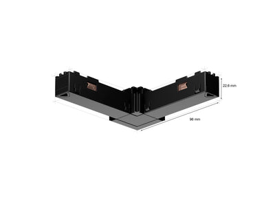 Hue Perifo internal corner connector - Black
