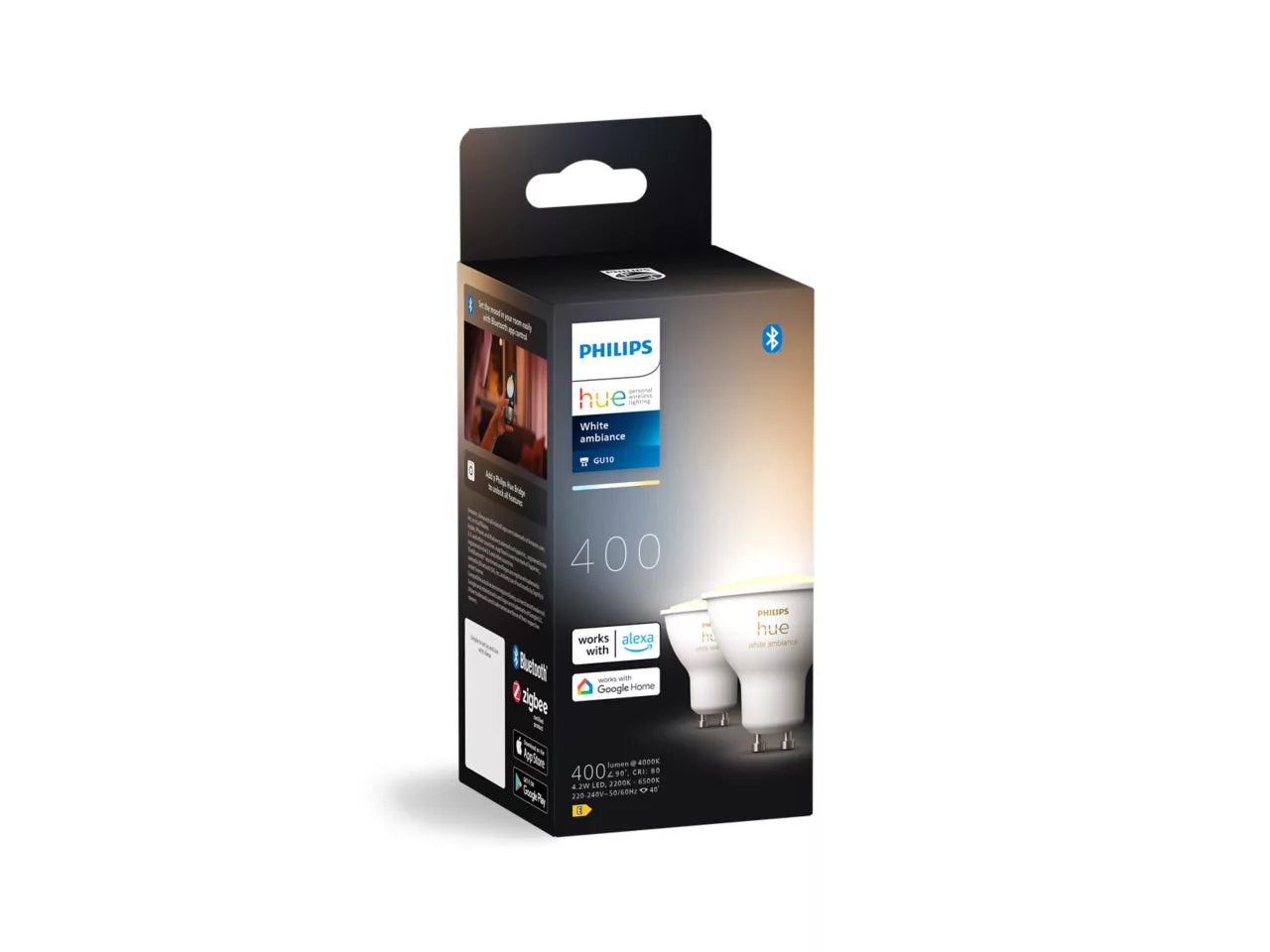 Hue White Ambiance GU10 – smart spotlight – (2-pack) New Gen