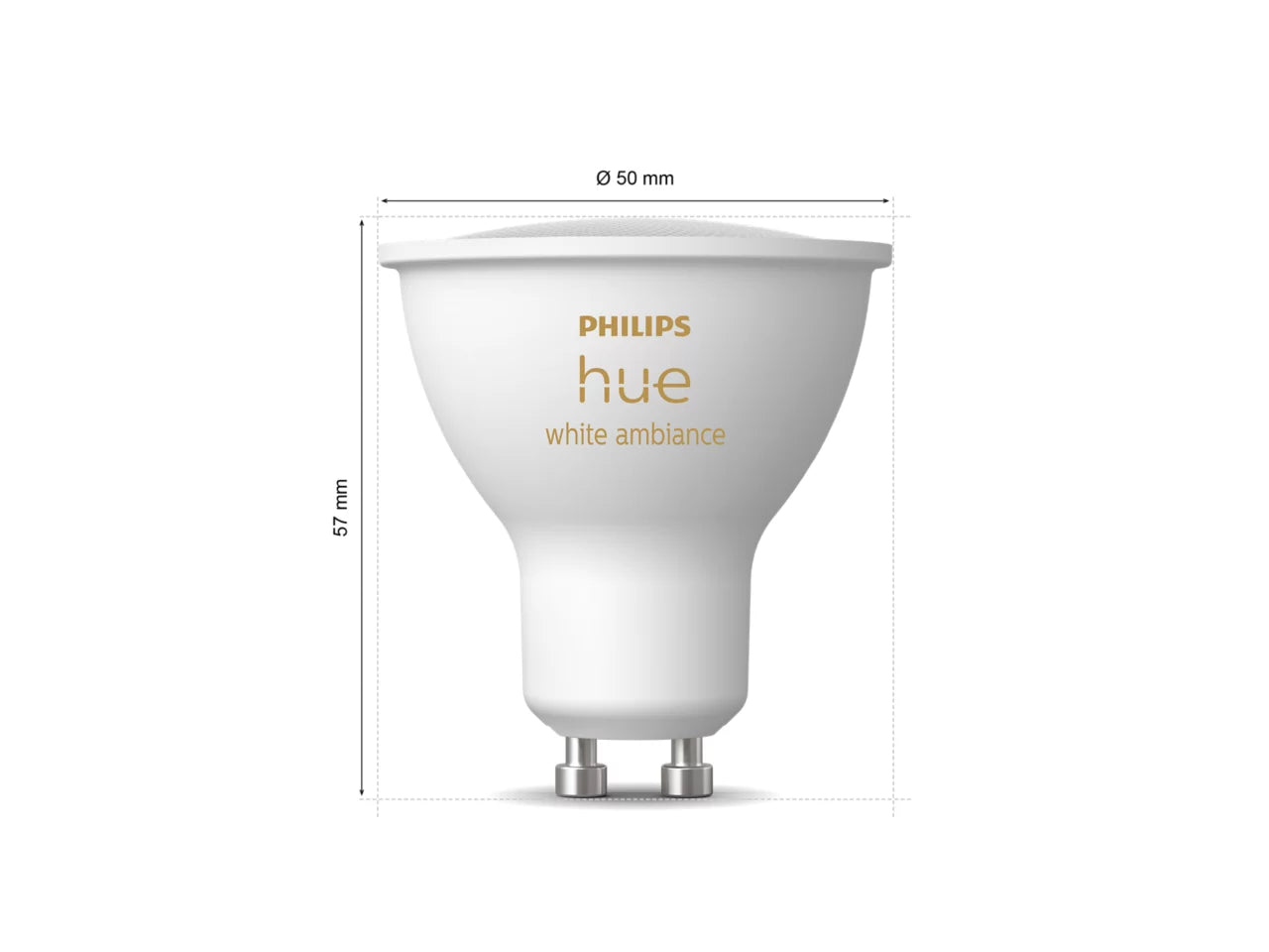 Hue White Ambiance GU10 – smart spotlight – (2-pack) New Gen