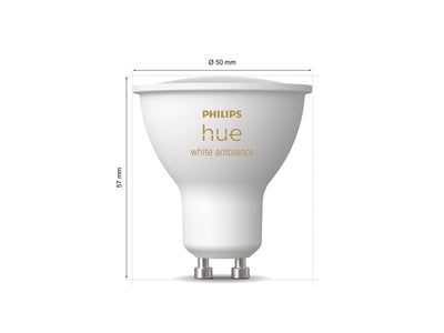 Hue White Ambiance GU10 – smart spotlight – (2-pack) New Gen