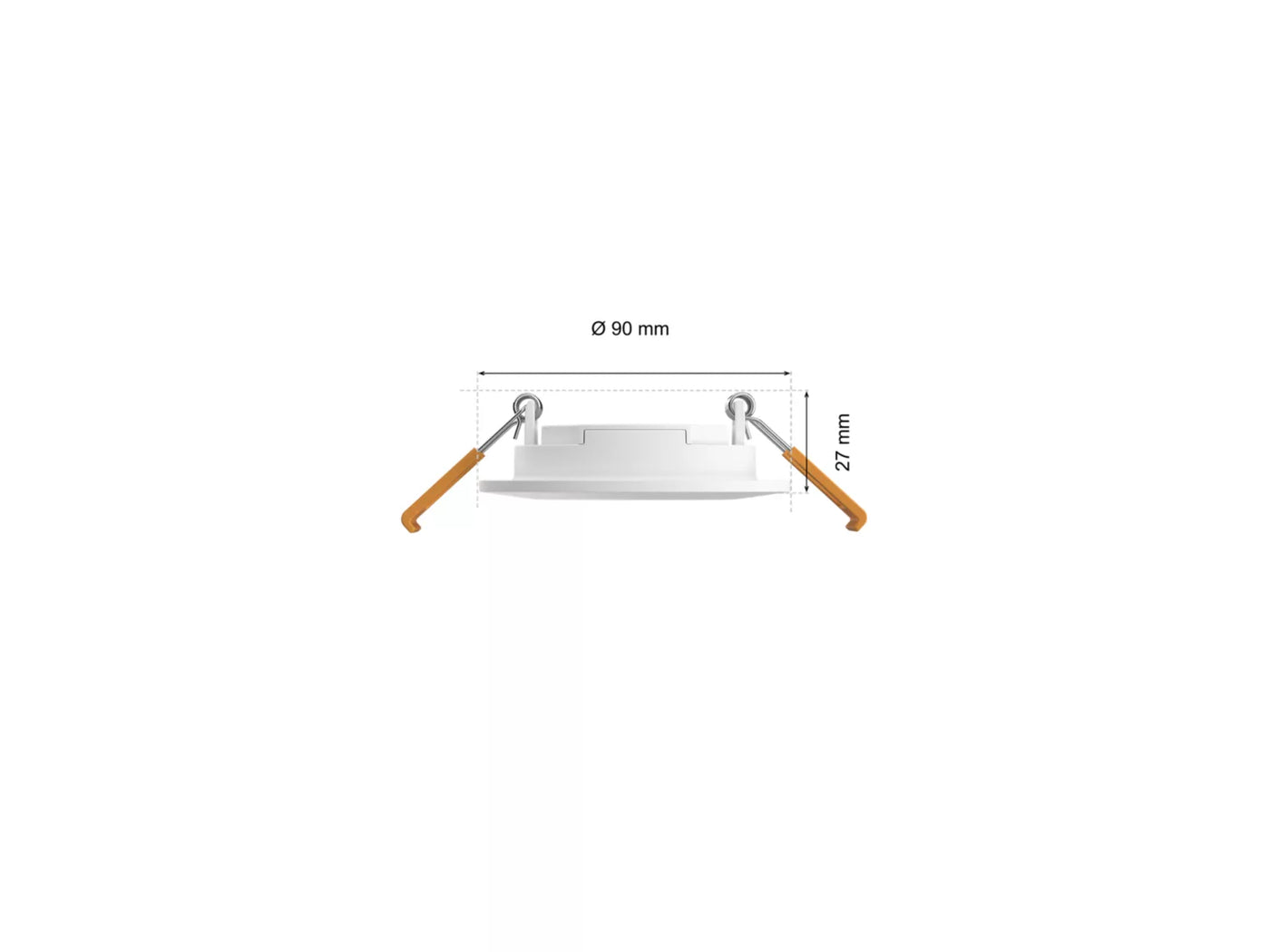 Hue Slim recessed light 90 mm - White