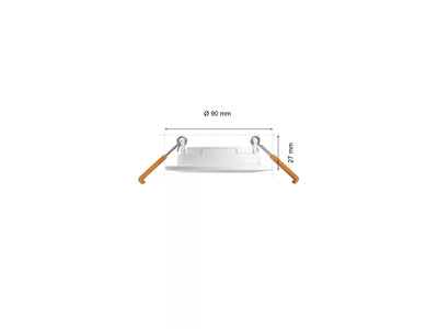 Hue Slim recessed light 90 mm - White