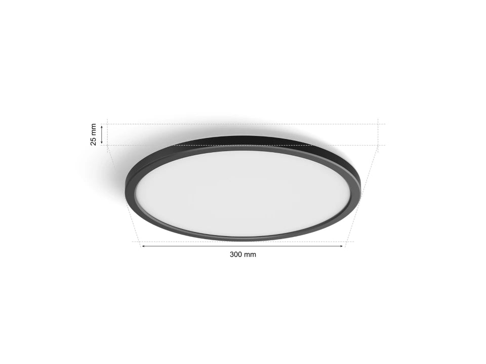 Hue Tento W Slim ceiling RD S Black