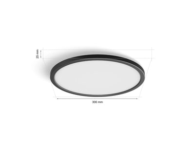 Hue Tento W Slim ceiling RD S Black