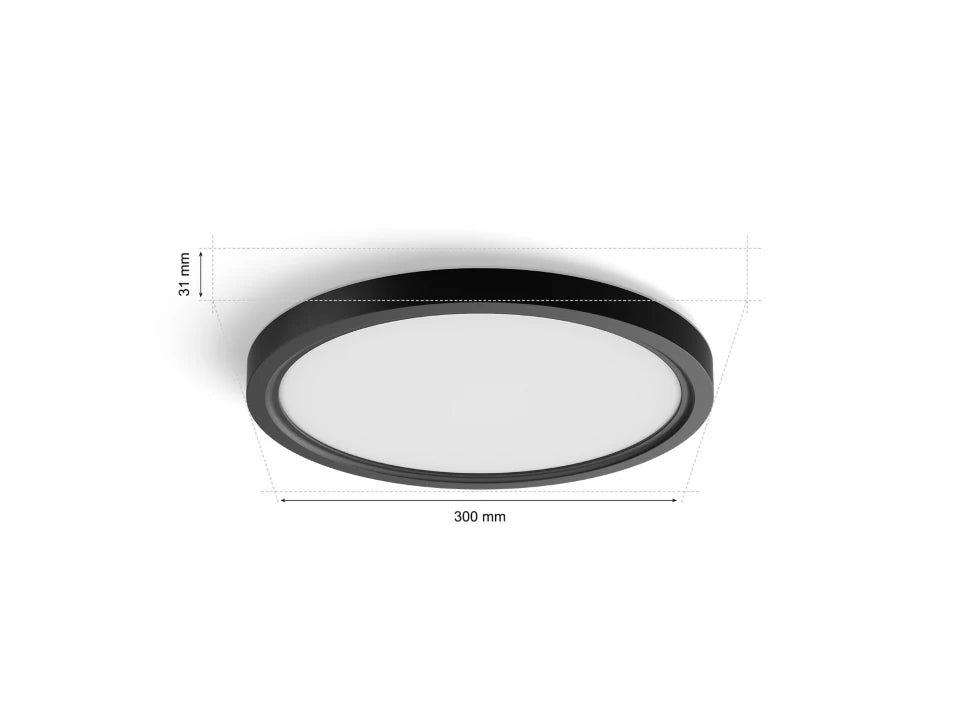 Hue Tento WA Slim ceiling RD S Black