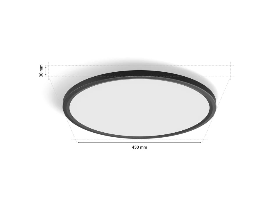 Hue Tento WCA Slim ceiling RD M light - Black