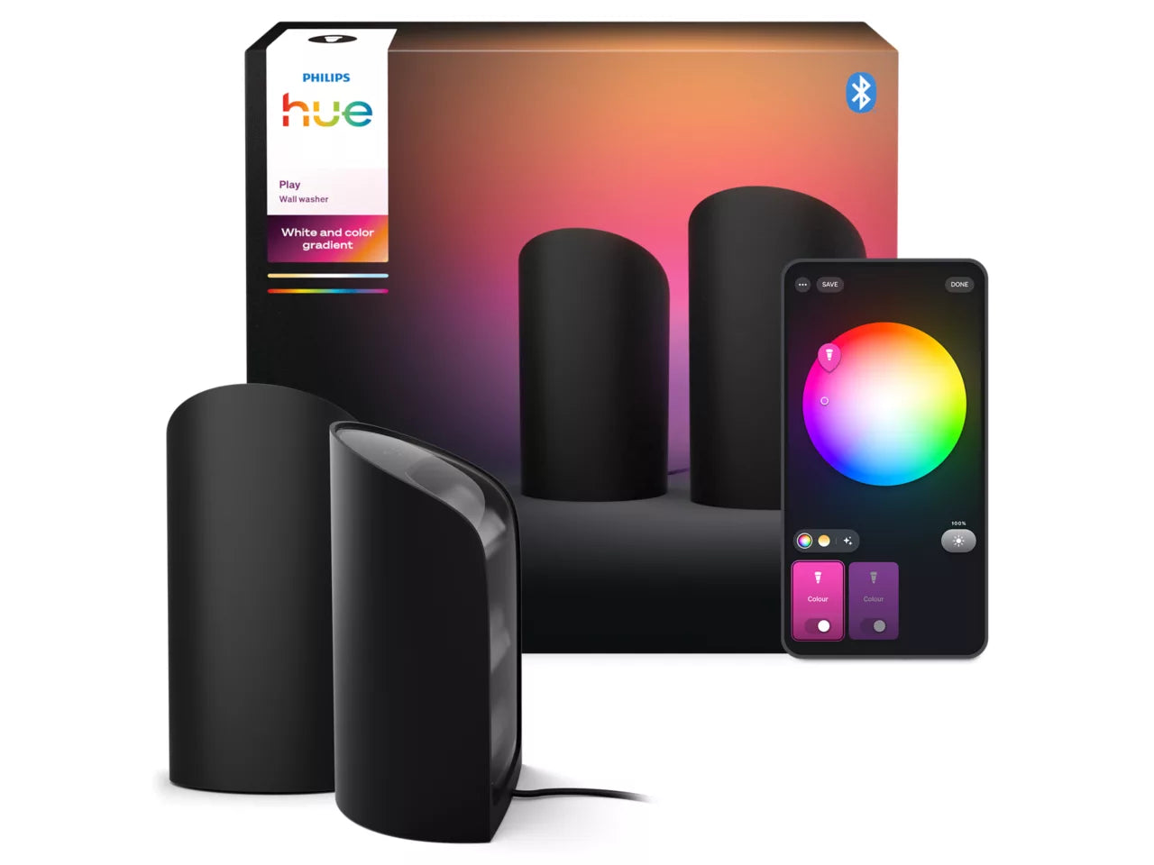 Philips Hue Play Wall Washer – ערכת זוג (2 יחידות) - Black