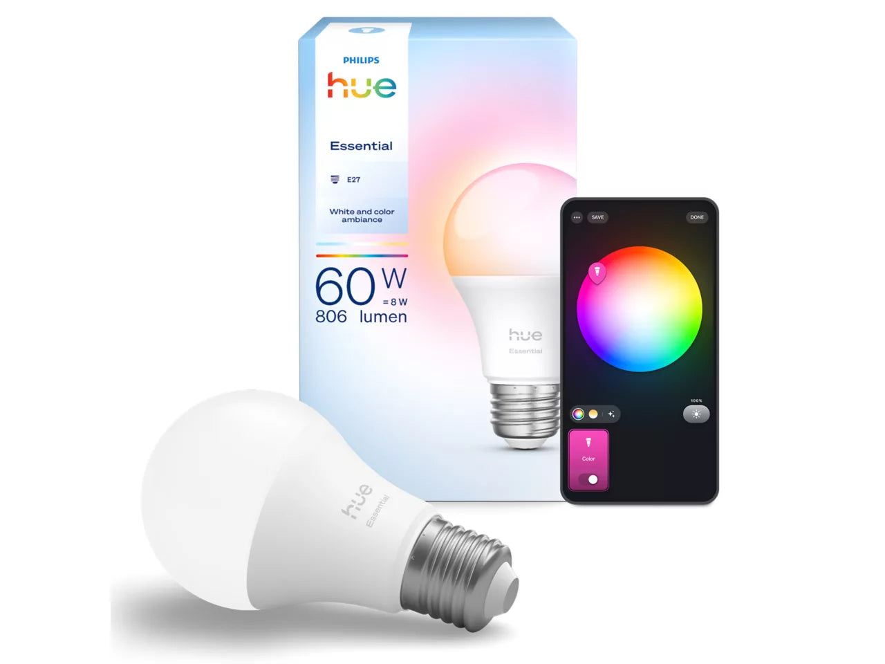 Essential A60 - E27 - 806 lm - 8 W
