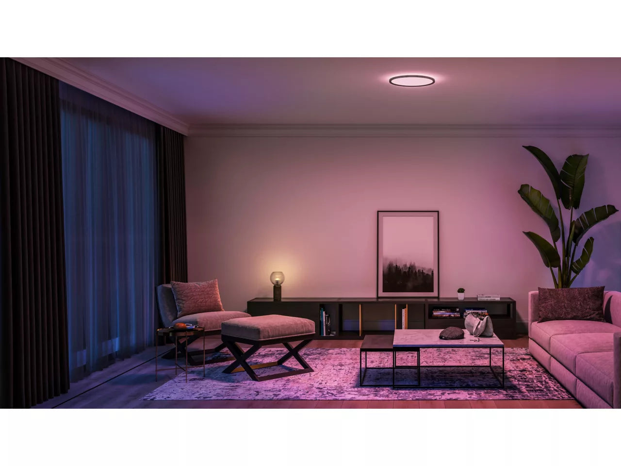 Hue Tento WCA Slim Ceiling RD M Black