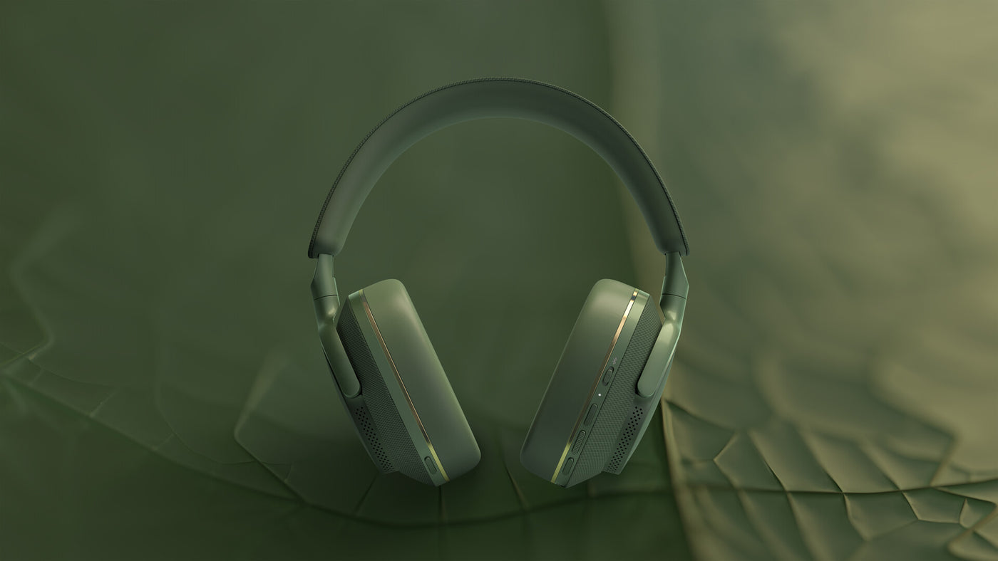 אוזניות Bluetooth אלחוטיות דגם Px7 S2e מבית Bowers & Wilkins צבע ירוק
