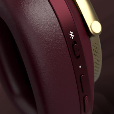 אוזניות Bluetooth אלחוטיות דגם Px8 Special Edition מבית Bowers & Wilkins - צבע בורדו ״בורגונדי״