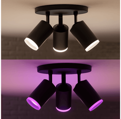 Hue Fugato 3 Lamp W&Color Ambiance-Black