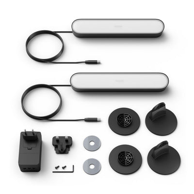 Hue Black Play Lightbar W&Color Ambiance x2 Pack