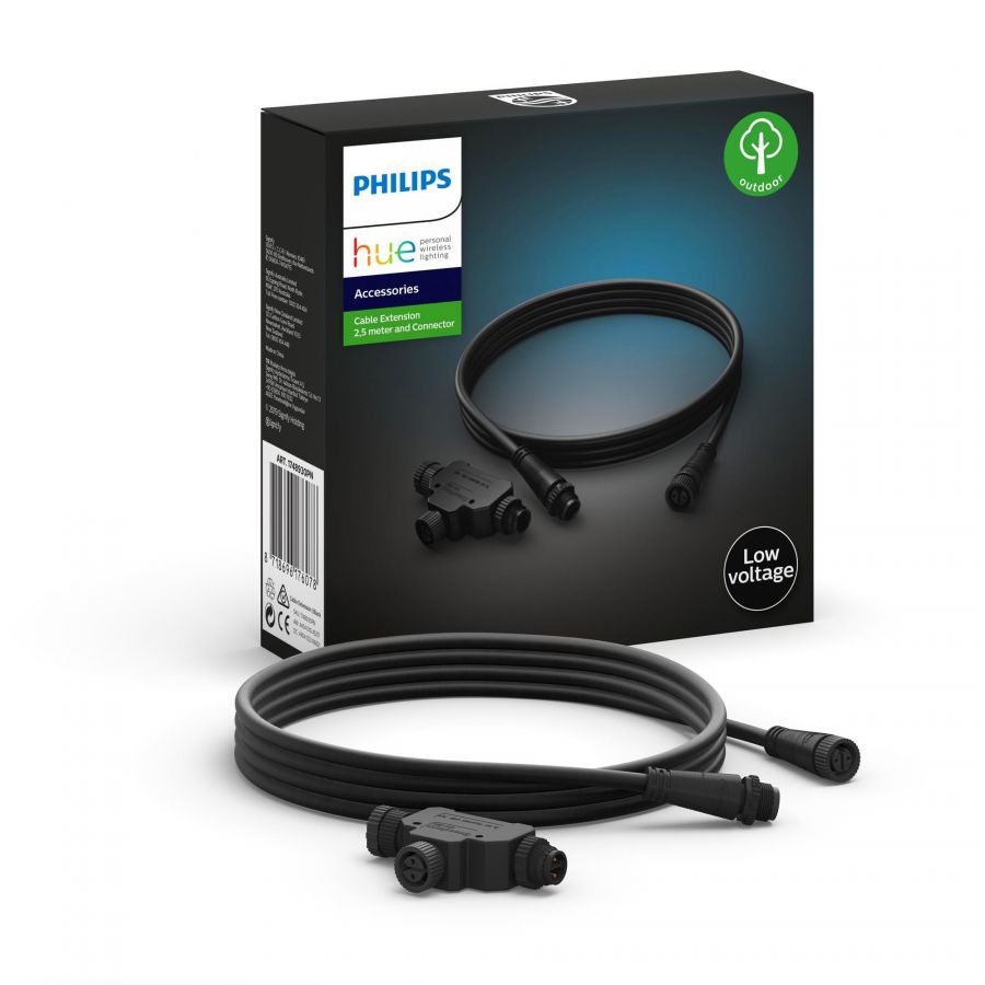 Hue Outdoor T-part + 2.5M Cable Extension