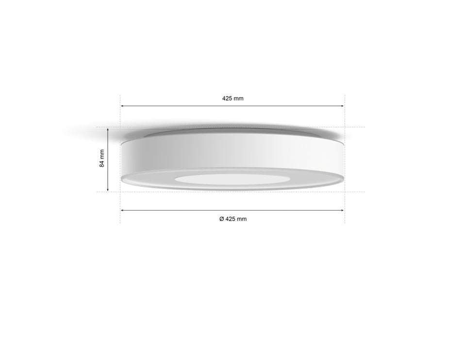 Infuse L Ceiling Lamp W&Color Ambiance-White