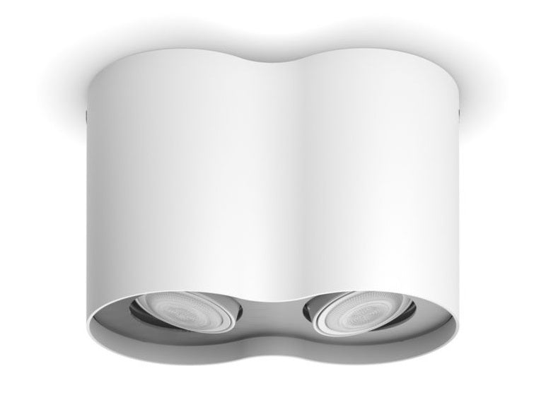 Hue Pillar Double Ceiling Spotlight W.Ambiance-White