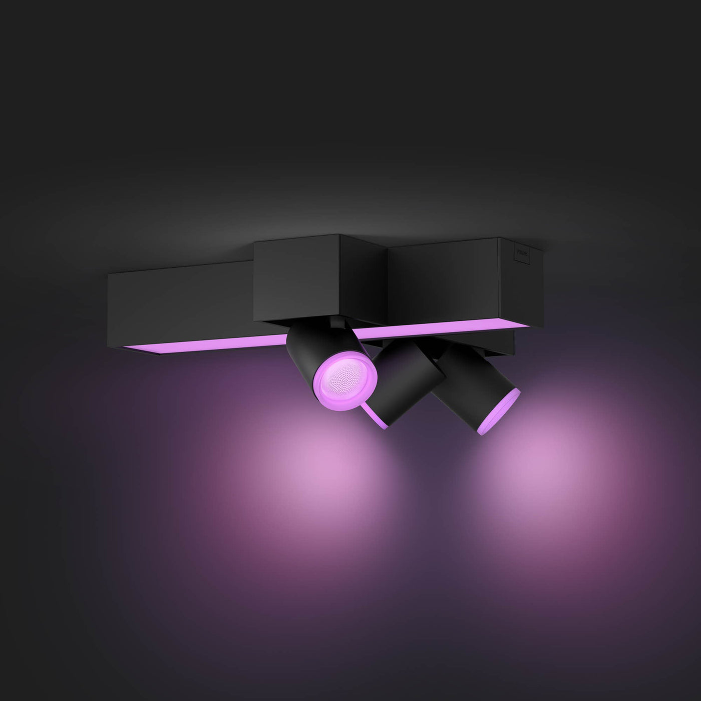 Hue Centris Cross Ceiling Lamp W&Color Ambiance-Black