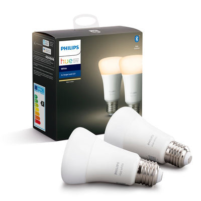 Philips Hue 9W A60 E27 Dimable White x2 pack
