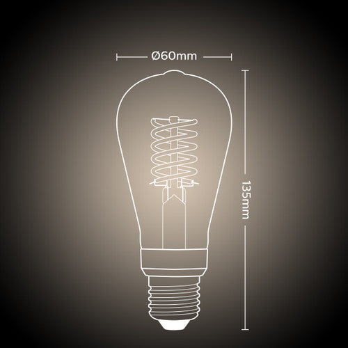 Philips Hue 7W ST64 E27 White Filament