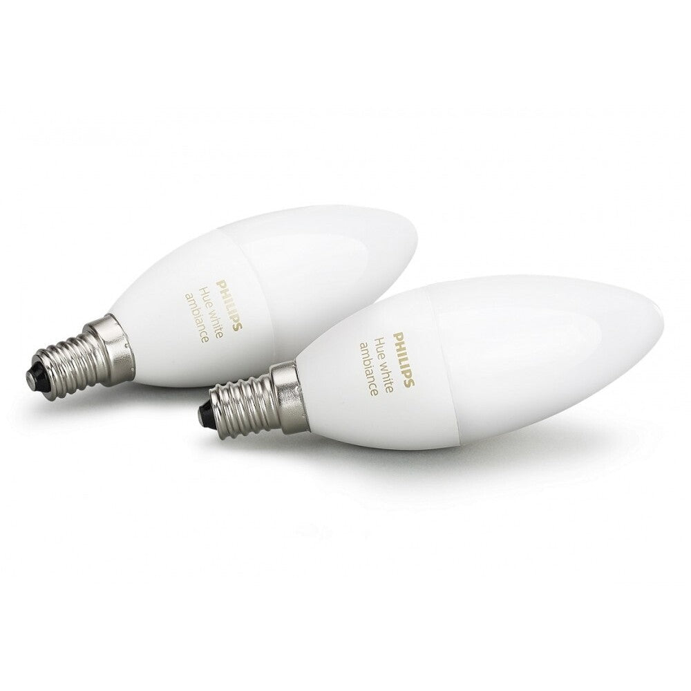 Hue Candle E14 6W White Ambiance x2 pack