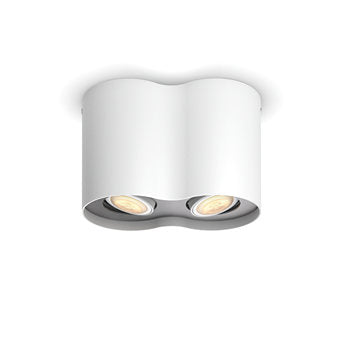 Hue Pillar Double Ceiling Spotlight W.Ambiance-White