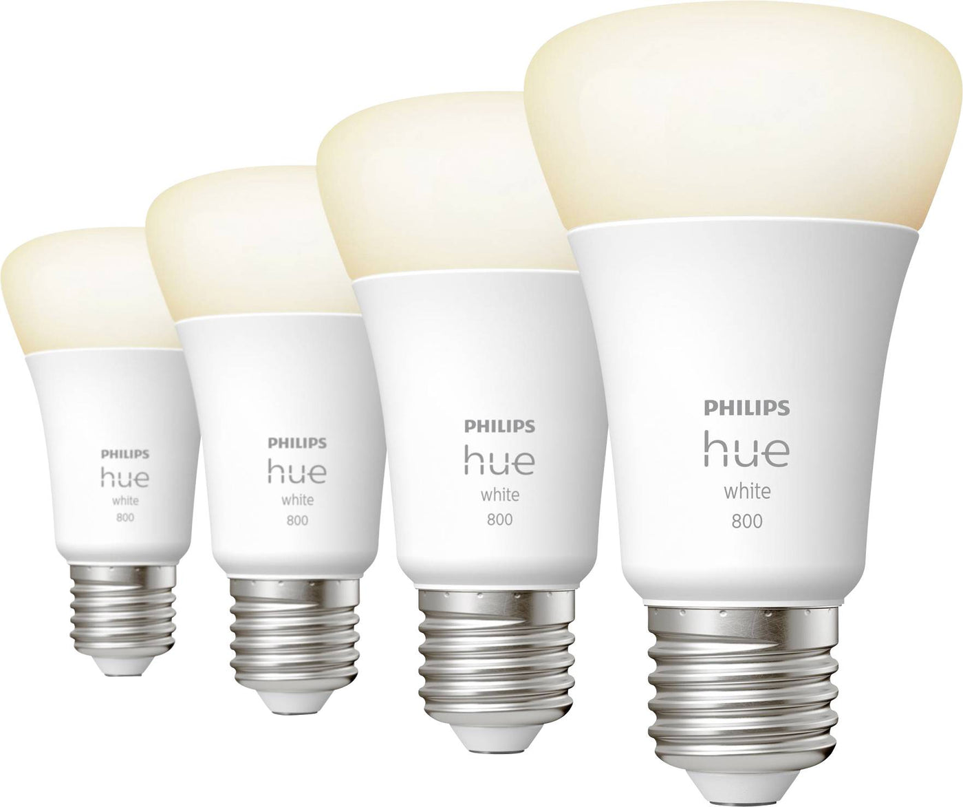 E27 A60 9W Dimable White x4 pack