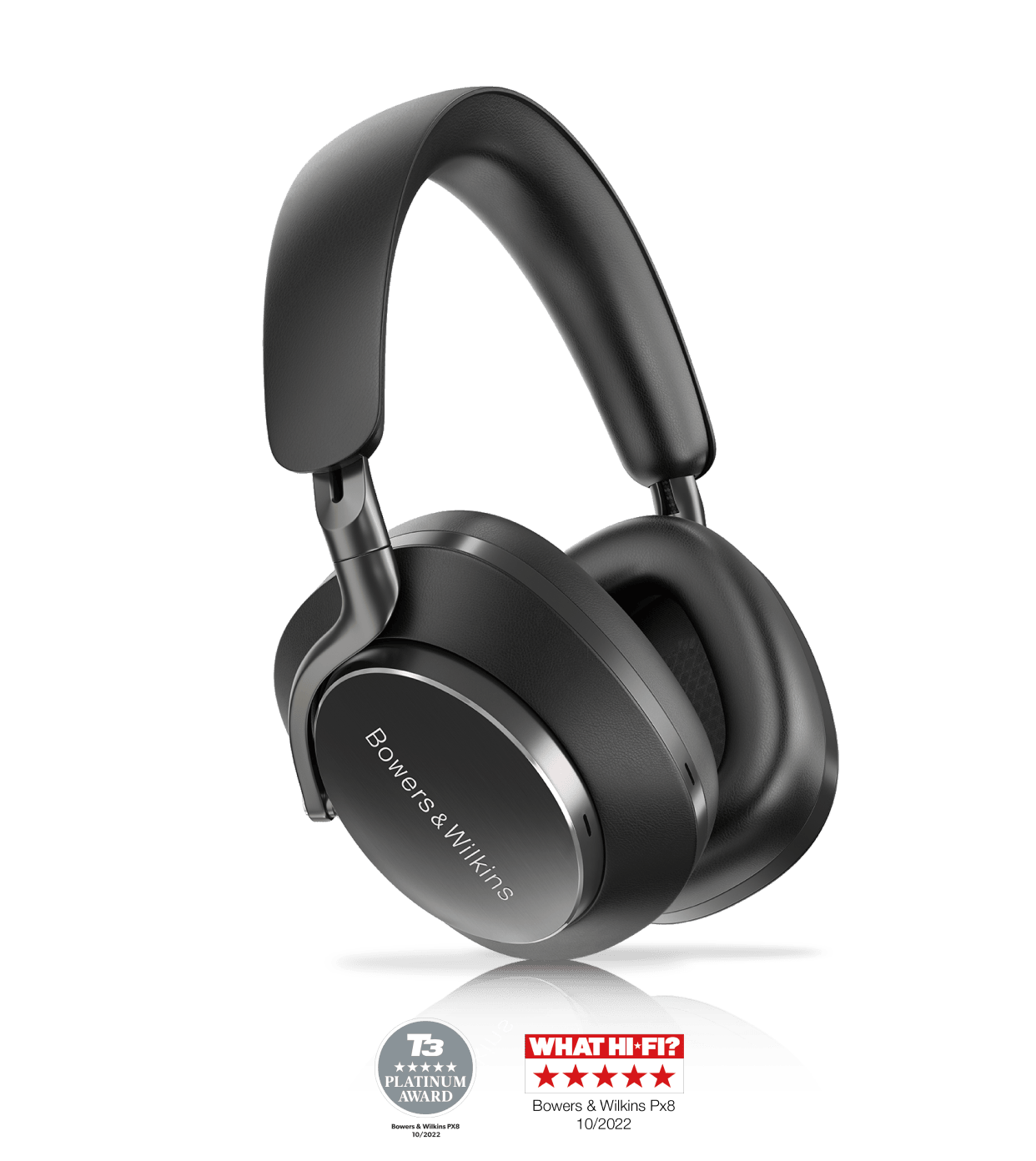 אוזניות Bluetooth אלחוטיות דגם Px8  מבית Bowers & Wilkins צבע שחור